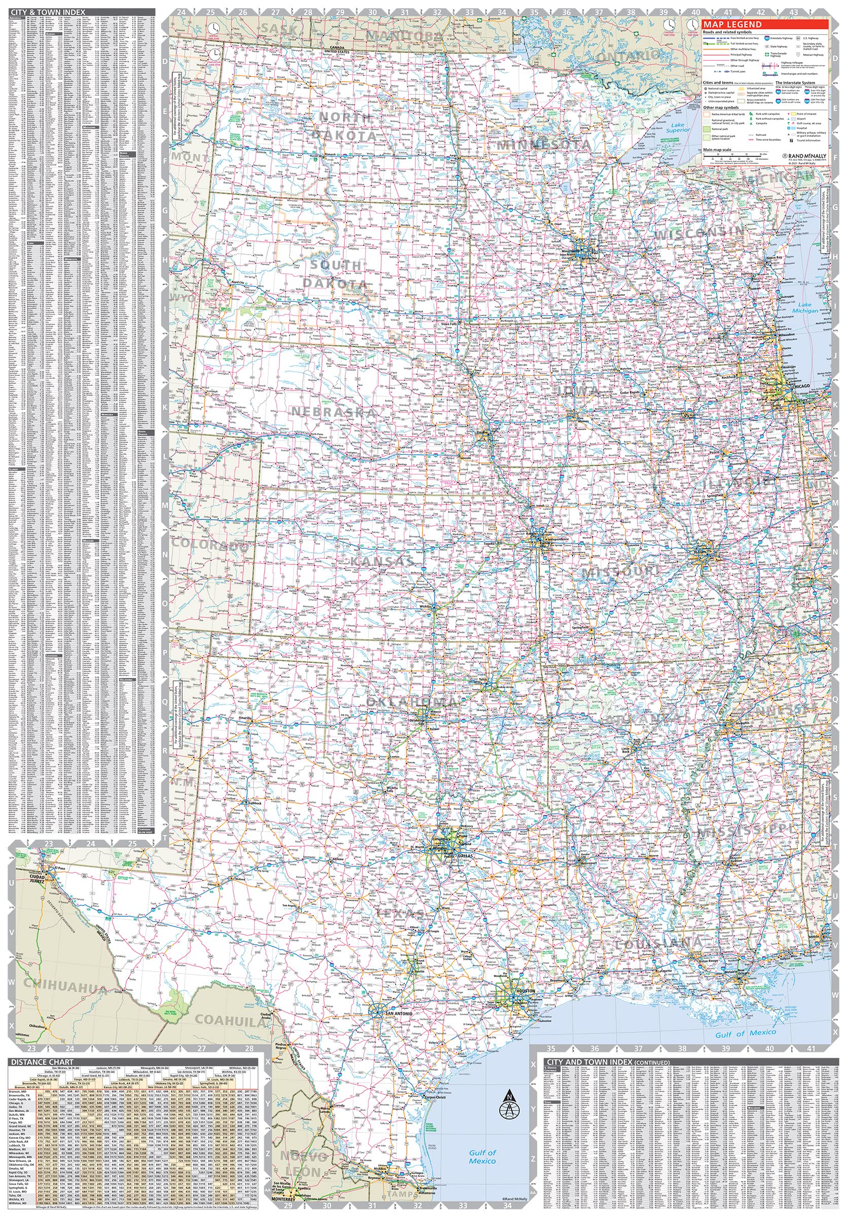 Rand McNally Easy to Read: Central United States Folded Map - Image 2