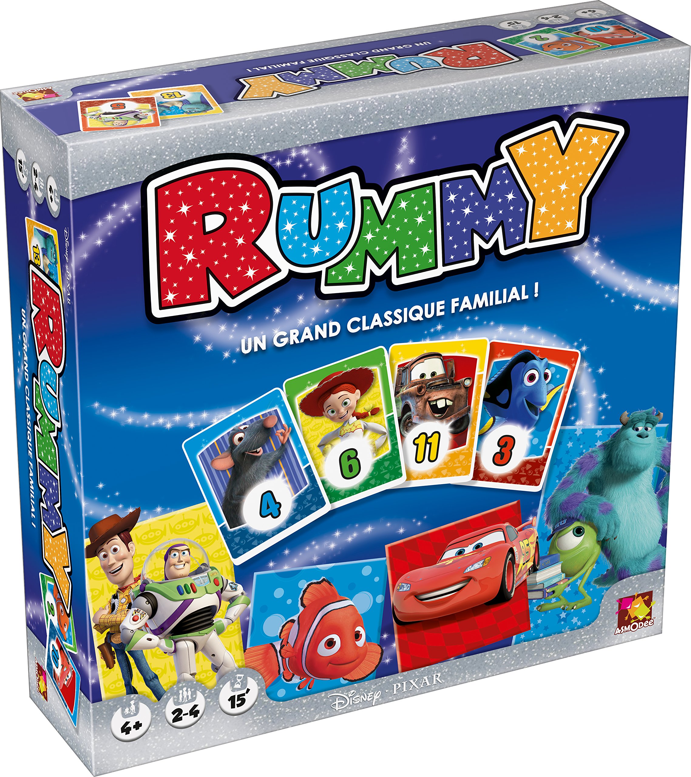 Asmodee - Disrum01 - Jeu De Connaissances - Rummy Disney