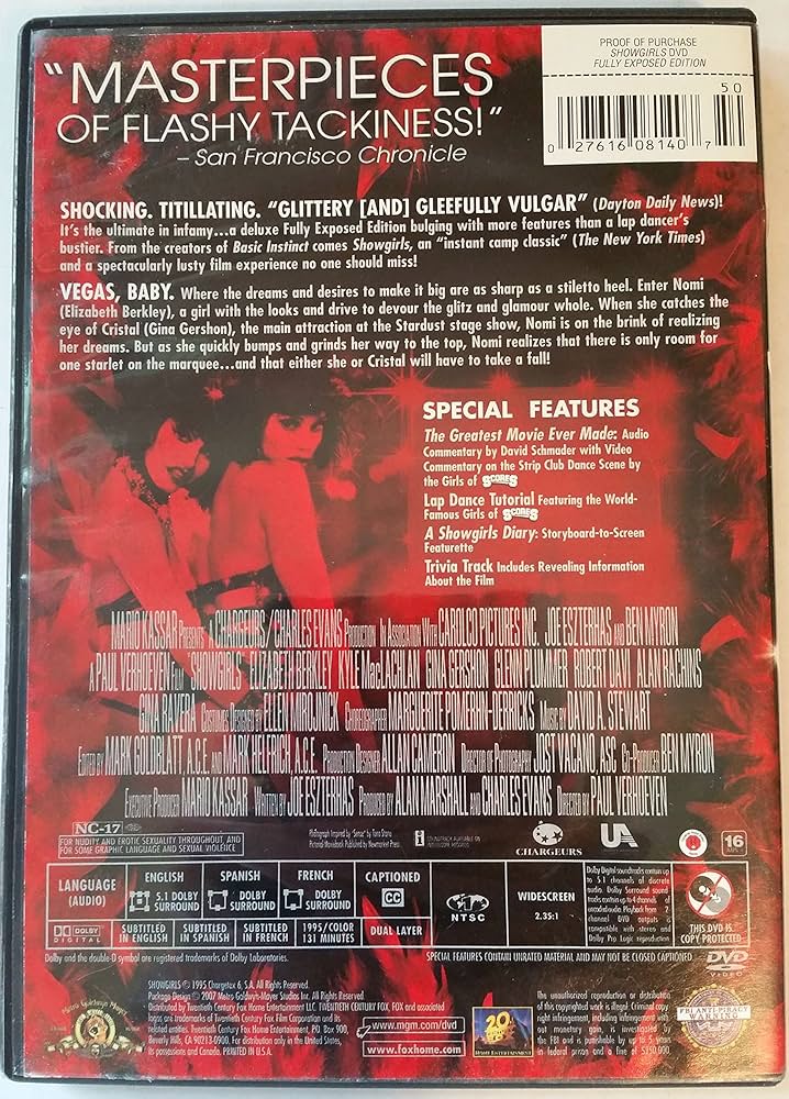 Amazon.co.jp: Showgirls (Fully Exposed Edition) : DVD