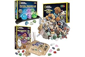NATIONAL GEOGRAPHIC Geology Bundle: Dig Up Real Gems and Grow Crystals