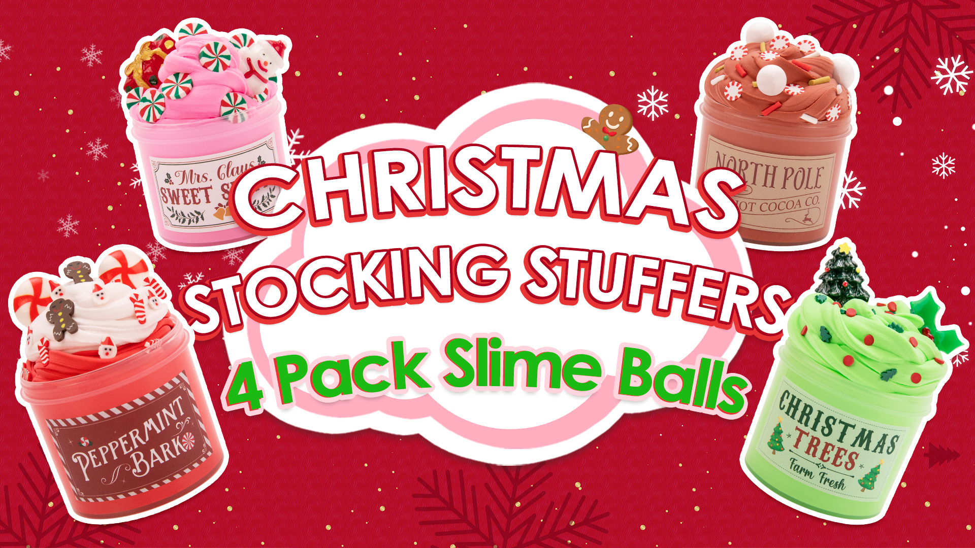 Amazon.com: Christmas Stocking Stuffers - Slime for Kids - 4 Pack