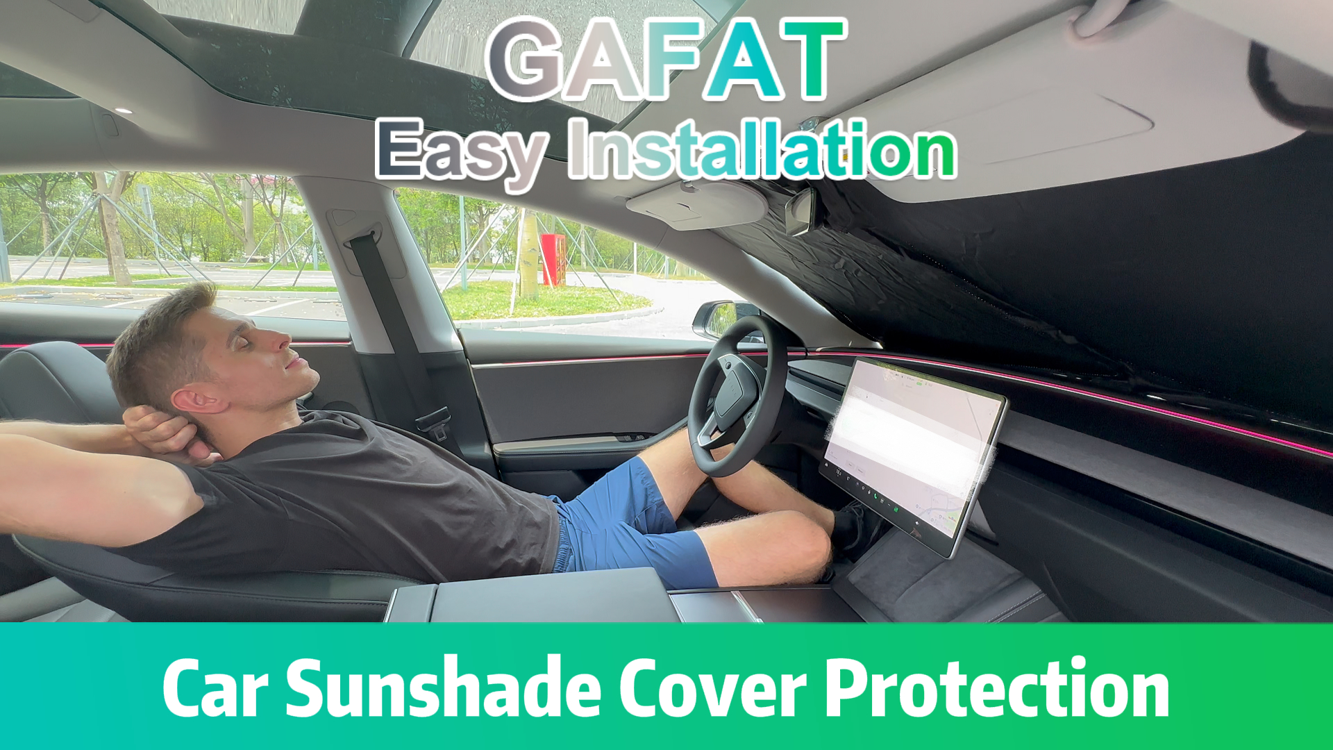 Pare-soleil Intérieur GAFAT Pour Peugeot E-3008 2024-2026 – Protection Thermique & UV, Installation Clip