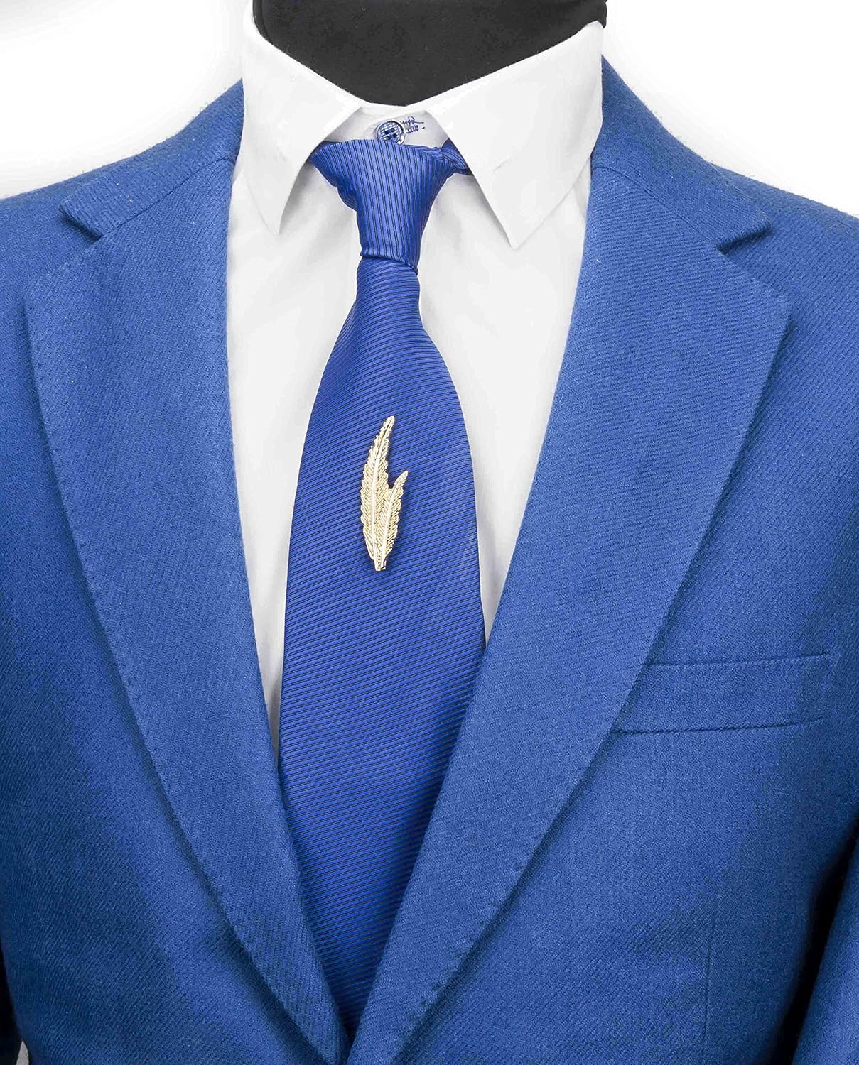 Knighthood Lapel Pin Men's Gold Feather Pair Lapel Pin Shirt Stud Golden