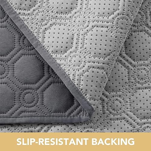 Miniatura 3 de H.VERSAILTEX Funda de sofá 100% impermeable, gruesa y duradera, protector de muebles, funda de sofá lavable con correas antideslizantes y elásticas