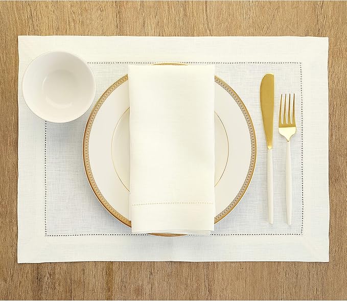 Servilletas de Lino Ivory Solino Home Juego de 4 50x50 cm miniatura 2