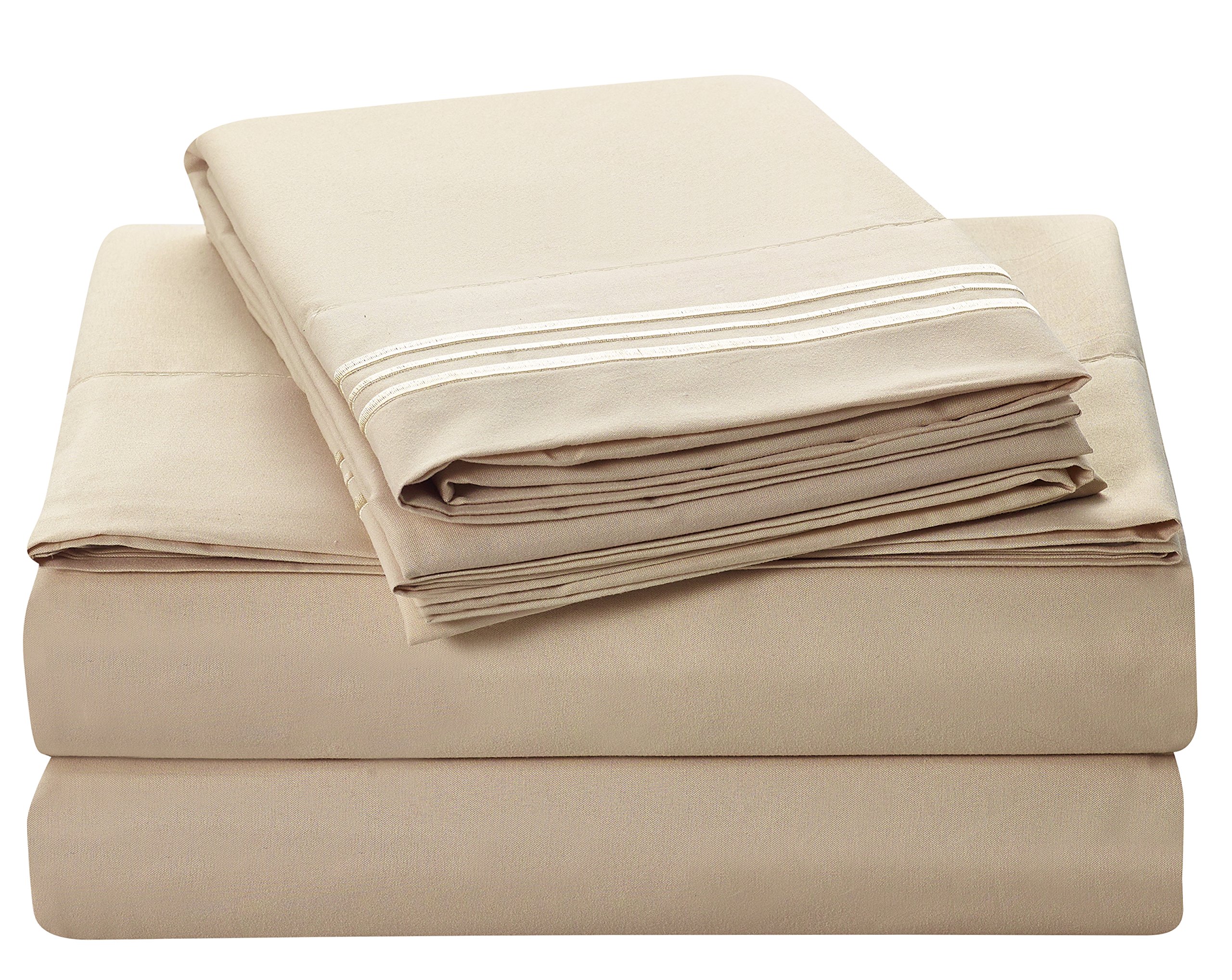 Microfiber Sheet Set- 4 Pc - Queen, Cream