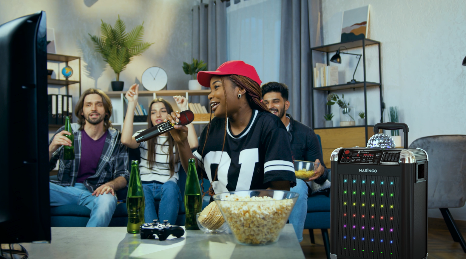 Amazon.com: MASINGO Karaoke Machine for Adults and Kids with 2