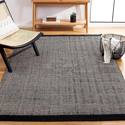 Miniatura 1 de Safavieh Vermont Collection VRM807Z - Alfombra de lana hecha a mano para sala de estar comedor dormitorio 6 x 9 pies