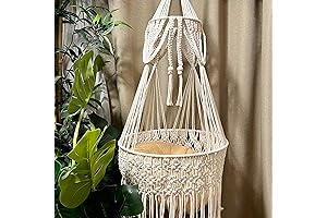 Macrame Cat Hammock Hanging Cat Bed: A Boho Paradise for Your Feline Friend