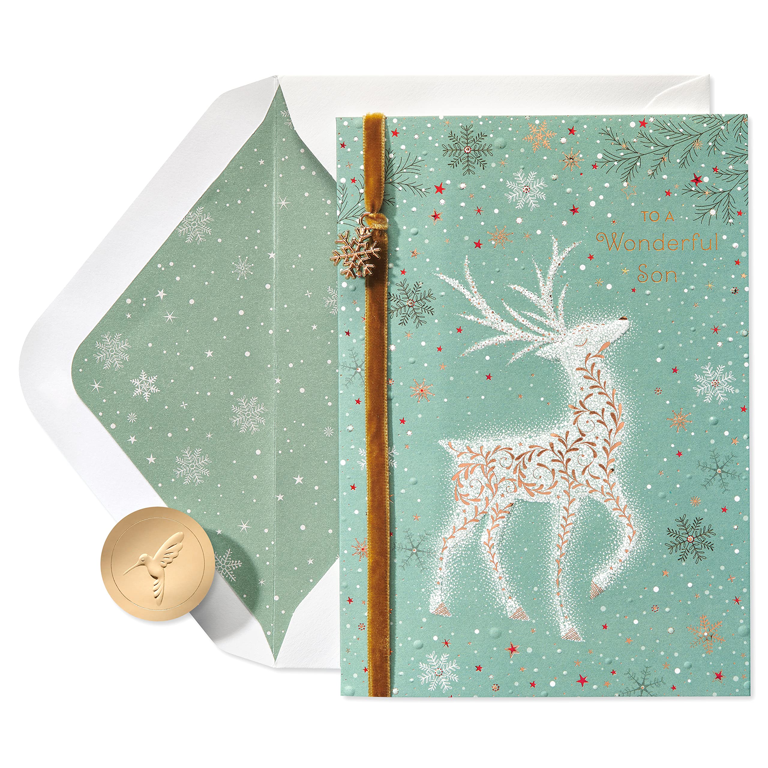 Papyrus Christmas Card for Son (Light Up Our Hearts)