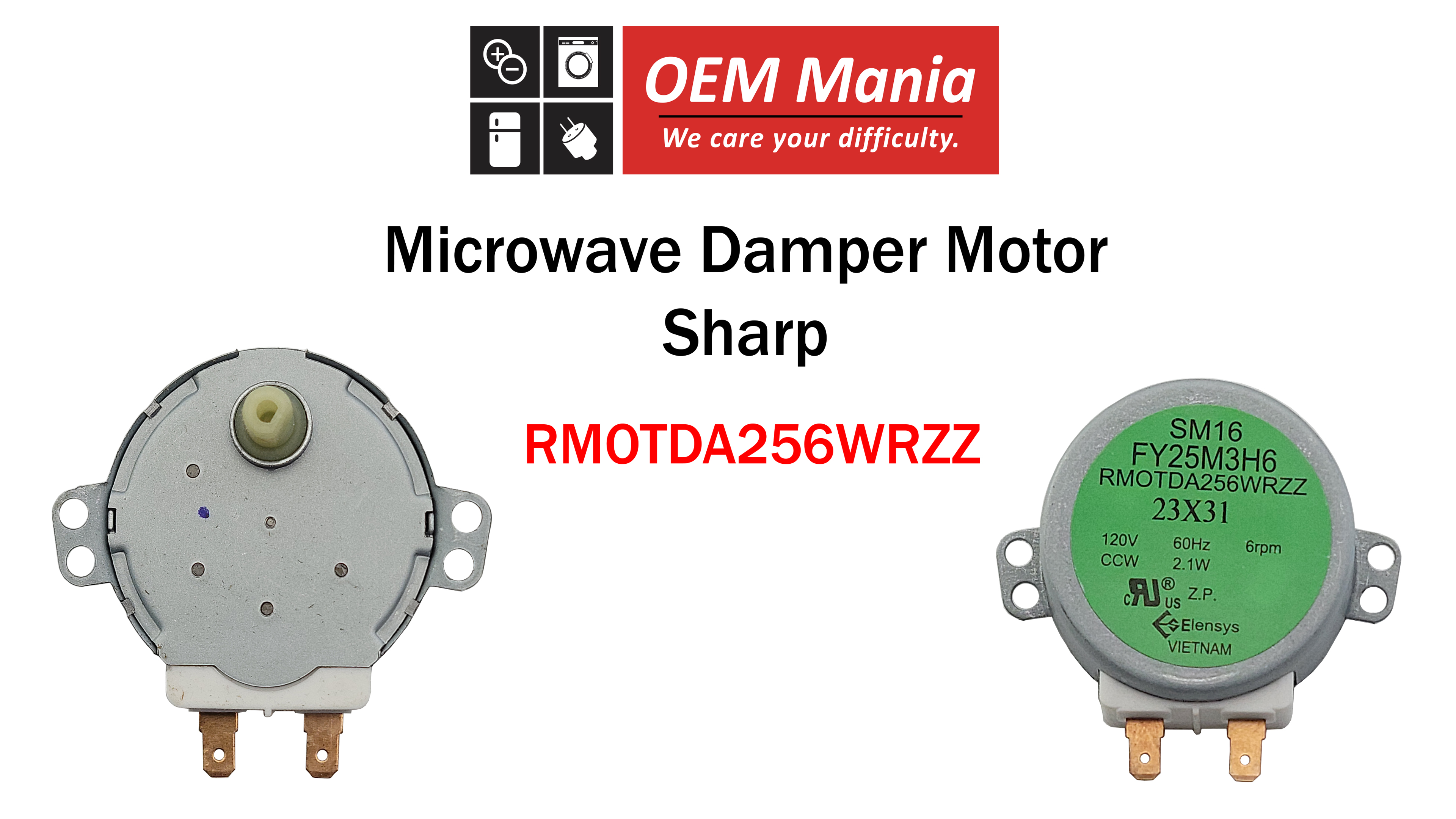 Amazon.com: [Sharp RMOTDA256WRZZ Motor OEM Mania] RMOTDA256WRZZ