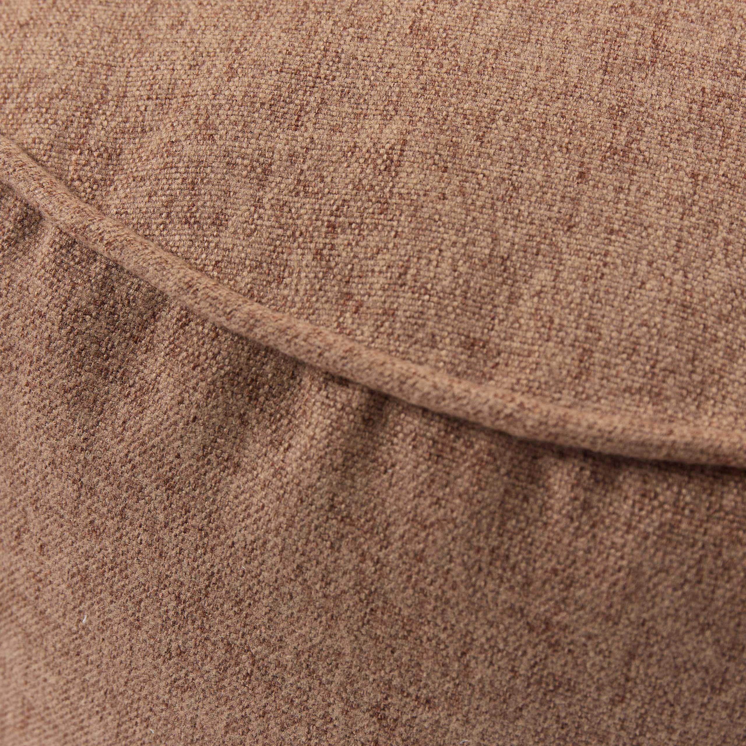 Lumaland Sitzsack Pouf 50 L 3-in-1-Funktion Hocker Tischchen Fußschemel EPS-Füllung Ø 25 x 45 cm Braun