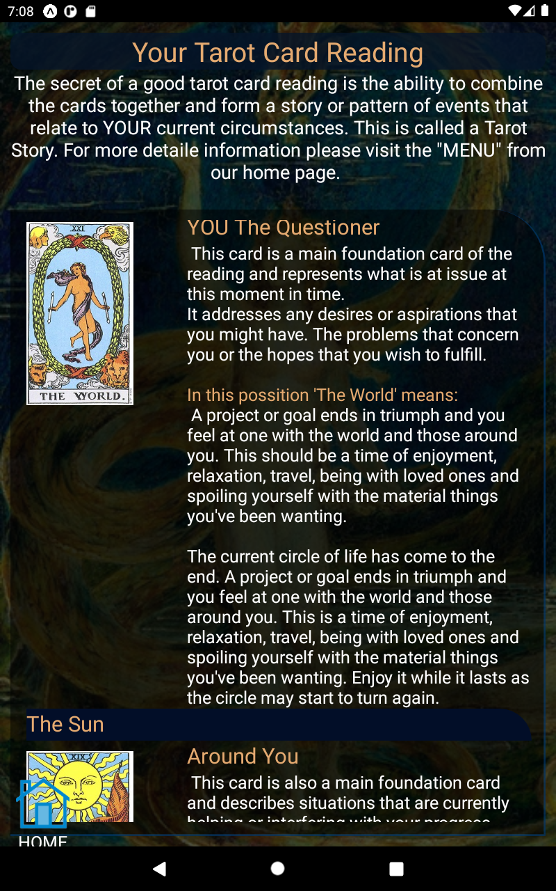 Learn to Read Your Tarot Cards App on Amazon Appstore