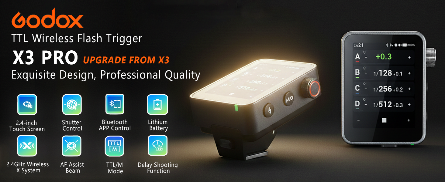 Amazon.com : GODOX X3 PRO N X3PRO TTL Wireless Flash Trigger for