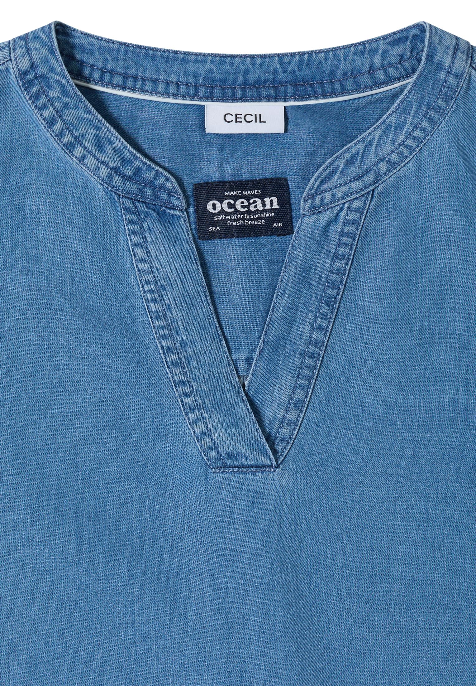 Cecil 3/4-Arm Tunika im Denim-Look