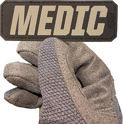 Miniatura 2 de Medic - Parche de identificación de PVC con respaldo de gancho y bucle (SWAT, grande)