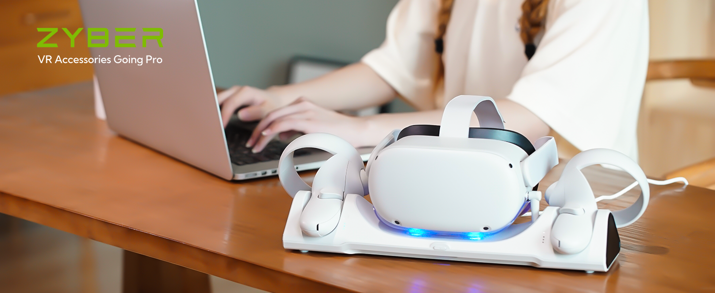 Amazon.com: ZYBER Charging Dock for Meta Quest 2, VR Stand Oculus