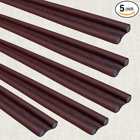 Door Bottom Draft Gap Sealer Strip Stopper Guard for Home to Prevent Insects/Outside Dust/Indoor Cool & Heat Isolation/Water, Weather & Sound Proof/Fully Flexible Floor Mounted(Size-36 inch) (5 Pcs)