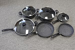Germany's Stoneline Xtreme Series 10 Pieces Set Non-stick Non-Toxic Stone Coating Cookware