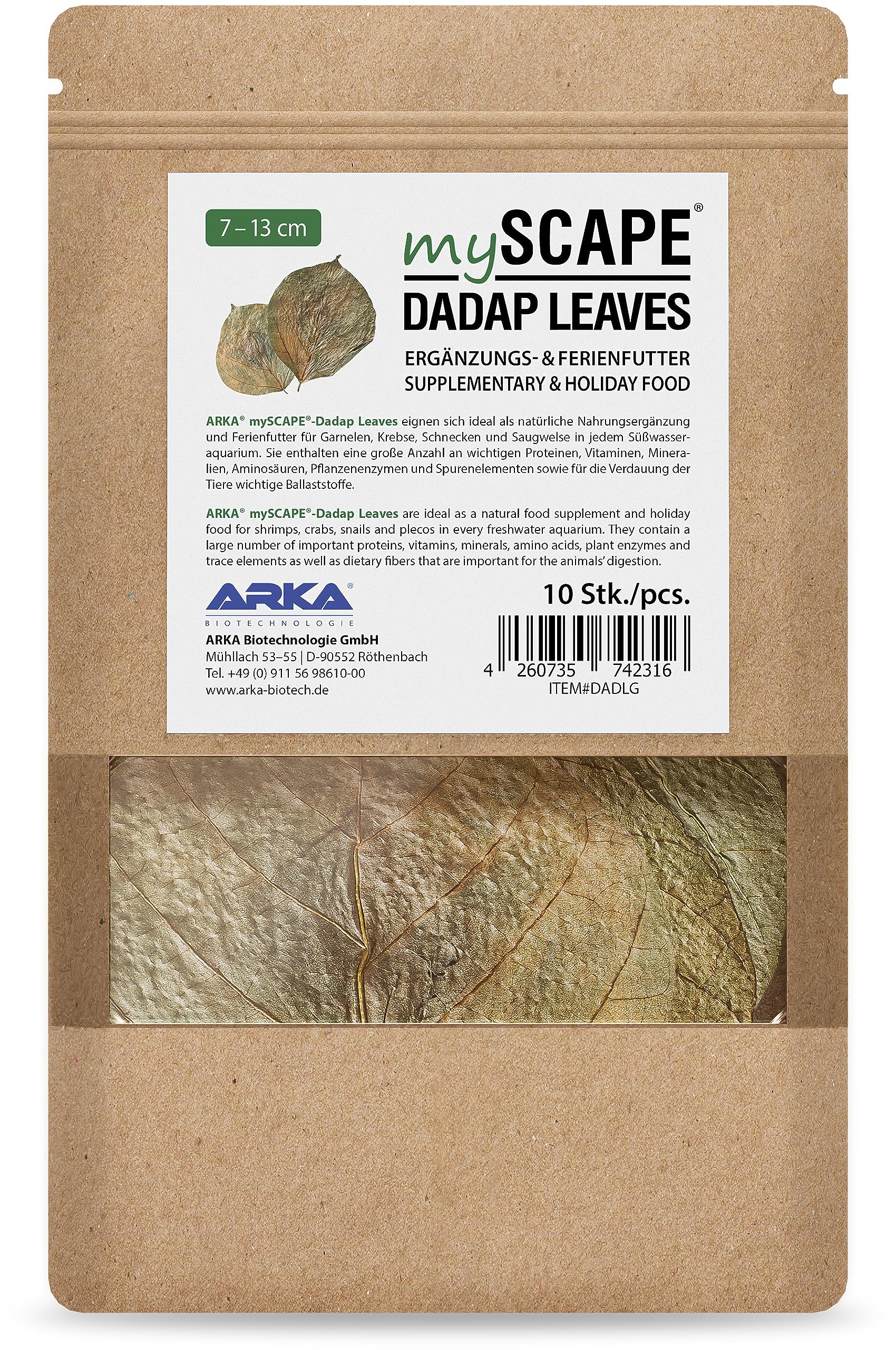 ARKA - Dadap Leaves 7-13cm (10stk), multicolor, 1 count (Pack of 10)