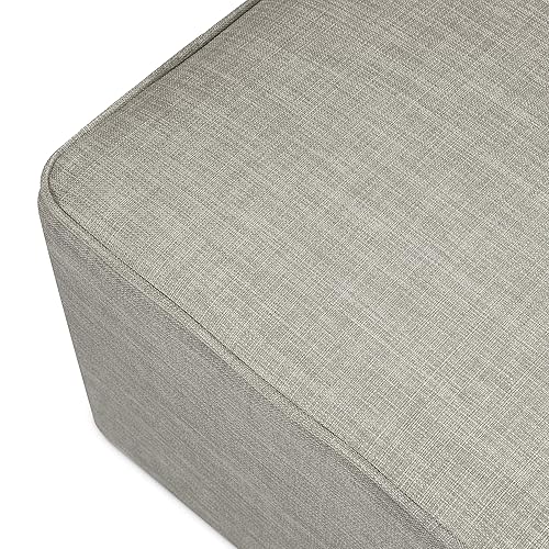 Miniatura 30 de DaVinci Otomana universal deslizante en gris con ribetes crema, oro Greenguard y certificado CertiPUR-US Gery Con Tubería De Crema,Crema,Gris (Misty