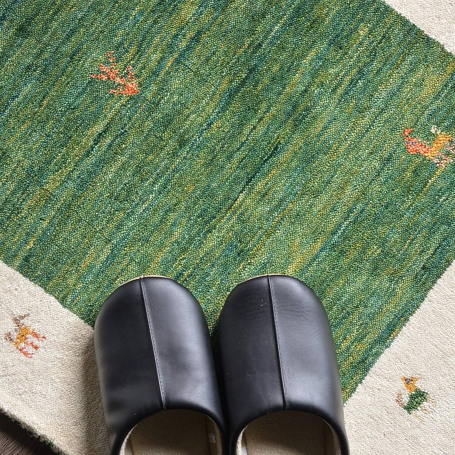 Amazon｜ラグズファクトリー 玄関マット ギャベ柄 ギャッベ 室内