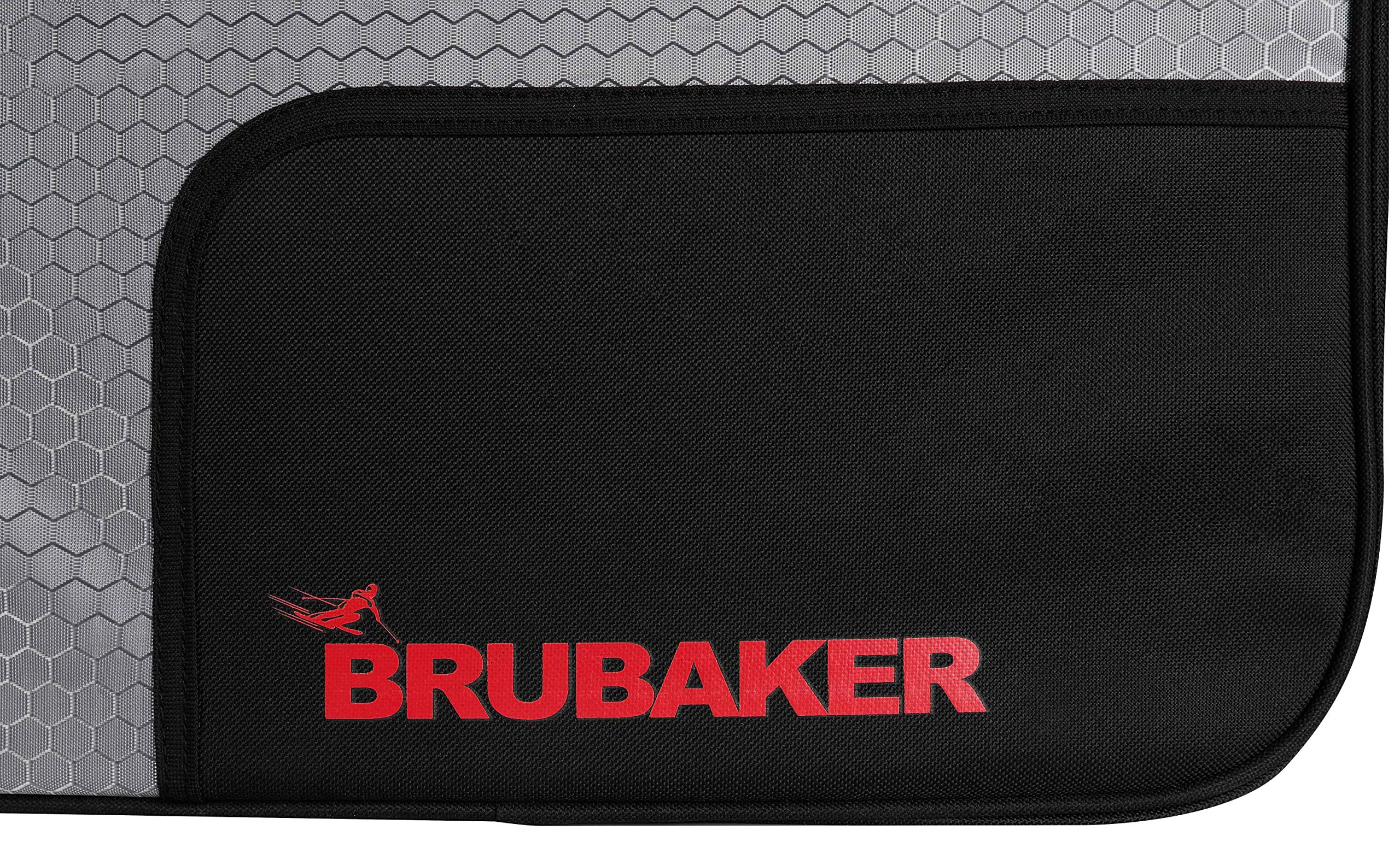 Brubaker SuperTec - Borsa Porta Scarponi da Sci Borsa da Casco con portascarpe - Rosso Argento