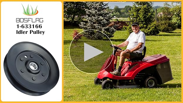 Amazon.com : BOSFLAG 1-633166 Idler Pulley Replaces Exmark 1