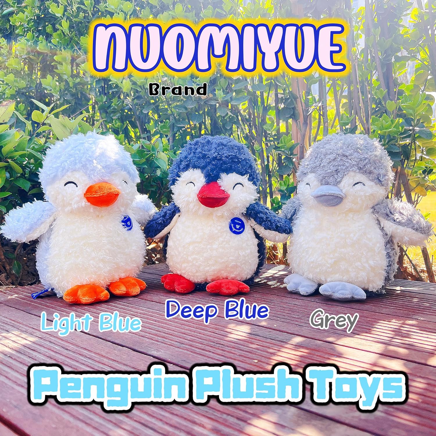 11" Light Blue Penguin Stuffed Animal Plush Toys for Babies, Kawaii Plushies for Girls and Boys, Cute Penguin Stuffed Animals Plush Toy for Easter Basket Stuffers, Party Favors for Kids - Image 5