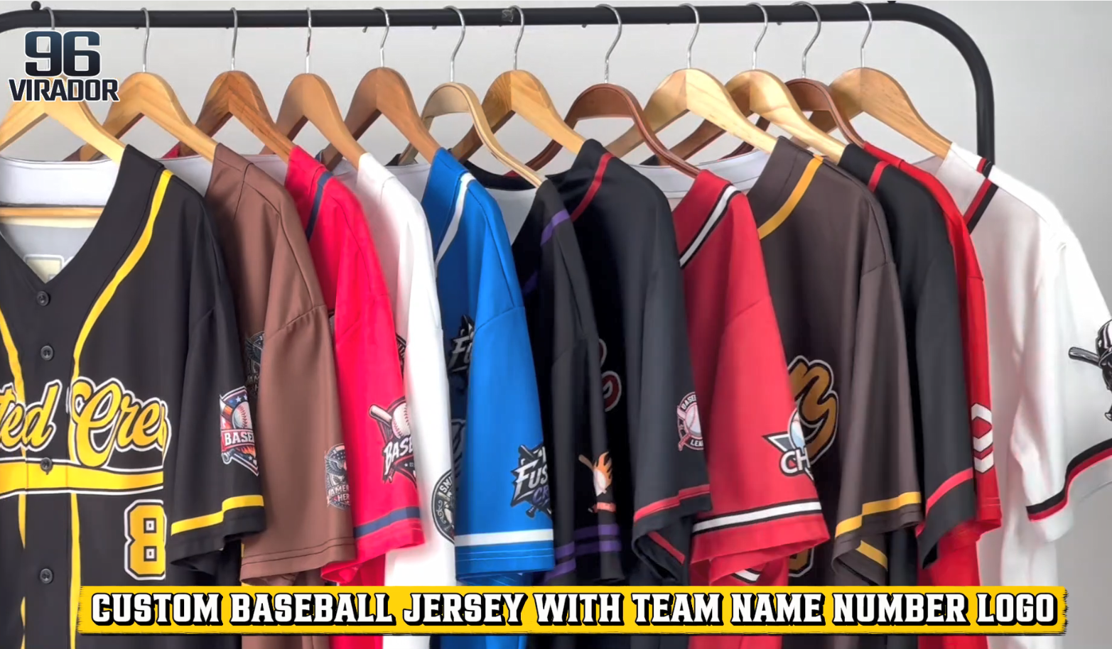Camiseta de béisbol personalizada para hombres, mujeres, jóvenes y niños con nombre, número y logo de equipo miniatura 7