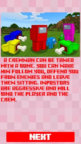 Mod of Among Us for Minecraft PE