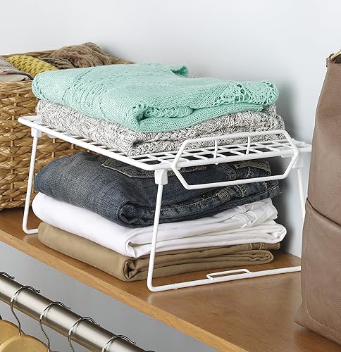 Miniatura 10 de Whitmor Estantería Supreme Tier 5 estantes ajustables, capacidad de peso de 500 libras por pie nivelador, 18 x 48 x 74 pulgadas, color negro