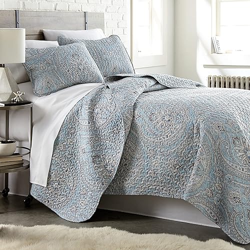 Miniatura 44 de Southshore - Juego de ropa de cama de microfibra, estampado 01-Blanco,02 - Hueso,2-02 - Hueso,03 - Azul,04 - Gris,05 - Azul oscuro,10 - gris pardo