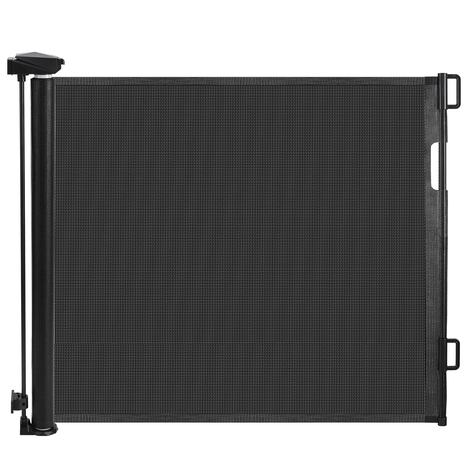 Eyeleaf Autolock Retractable Safety Gate For Babies and Pets, Mesh Baby Gate or Mesh Dog Gate,Extends up to 55" Wide,33" Tall，One Handed Operation,Baby Gate For Stairs/Doorways/Hallways/Outdoor