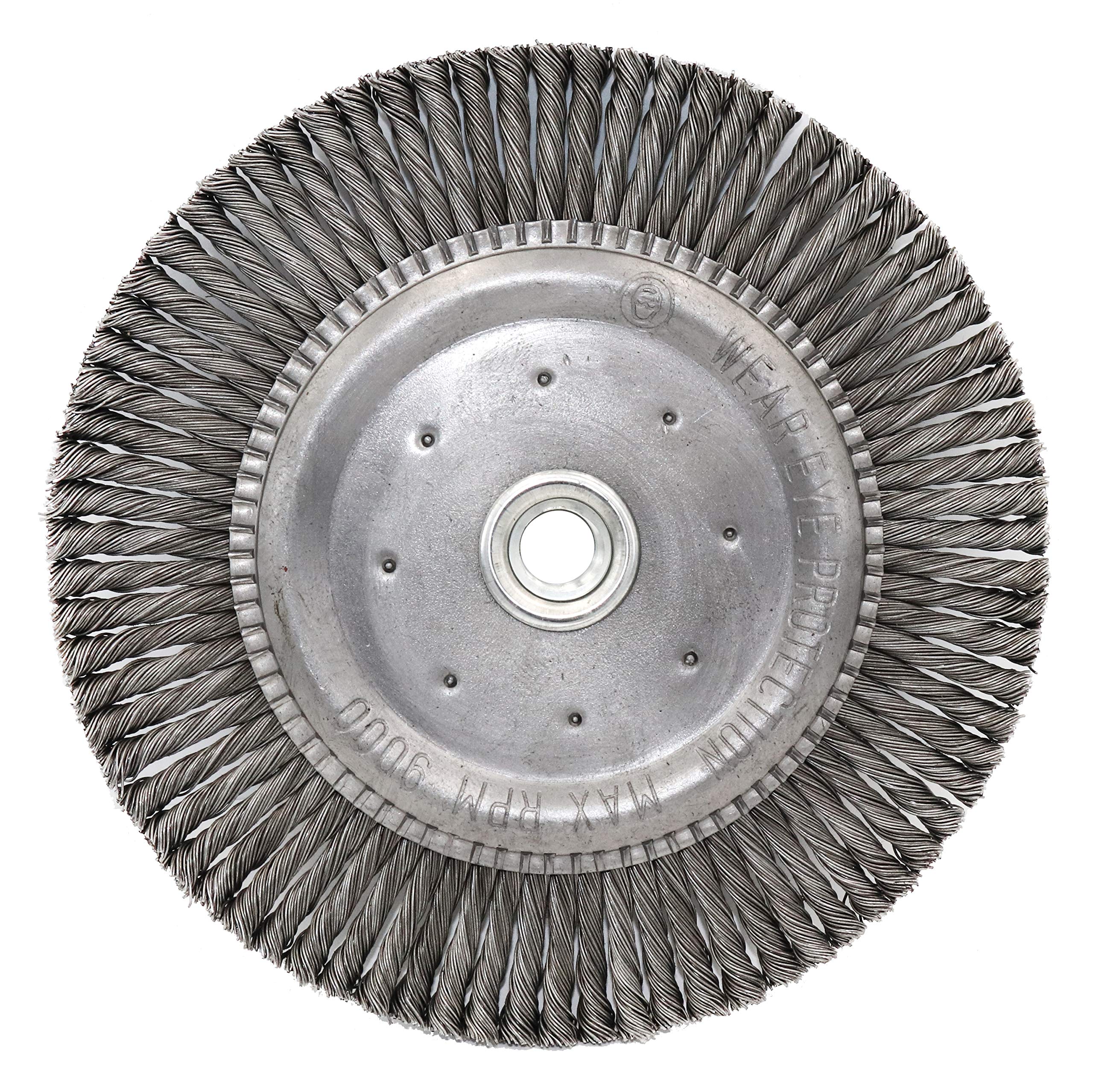 Shark 13986 7-Inch by 5/8-11NC Stringer Bead Twist Wire Wheel with 0.020-Gauge Steel