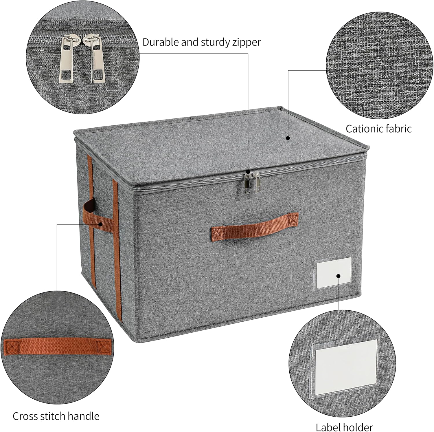 Stemware Storage Cases,Wine Glass Storage Box,with Dividers,Holds 12 Red or White Wine Glasses, Durable Glassware Storage Containers for Crystal or Stemware (Grey red, 2 Stemware storage cases)