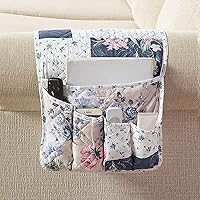 Vista 33 de Brilliant Sunshine Organizador de reposabrazos de sofá de retazos rosa y salvia, organizador de 5 bolsillos, organizador antideslizante para sillón