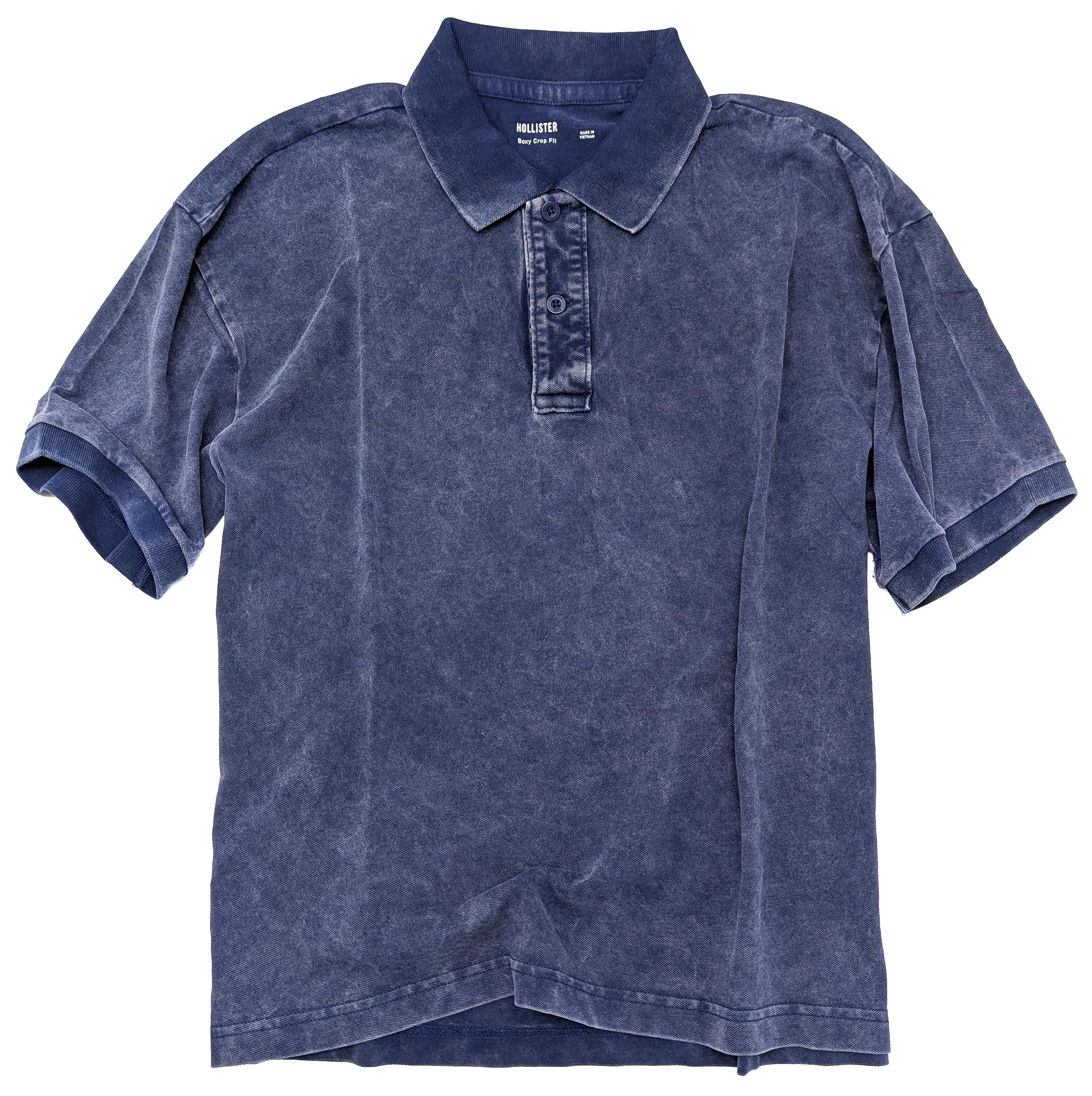 Camisa polo corta Hollister California para hombre de tela de piqué calce cuadrado HOM-1 - Imagen 14 de 34