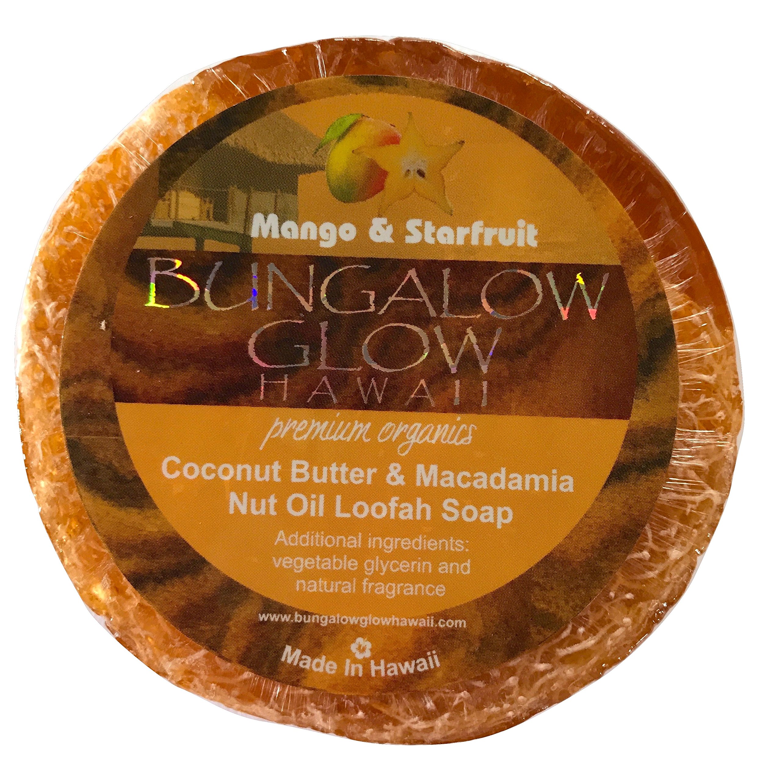 Bungalow Glow Hawaii Bubble Shack Coco Loofah Soap (Mango Starfruit)