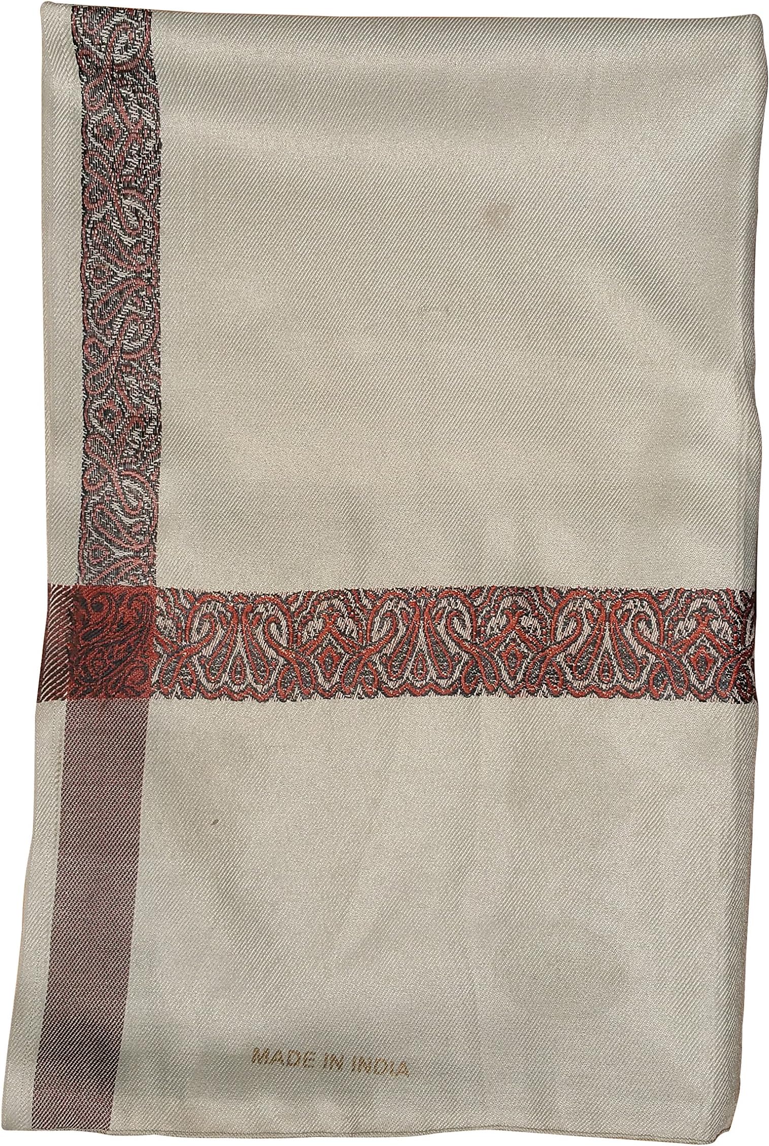 Arifat Light Khaki Kashmiri Yemeni Habaib Style Men's Muslim Scarf Shawl Turban Sorban 100cm x 180cm