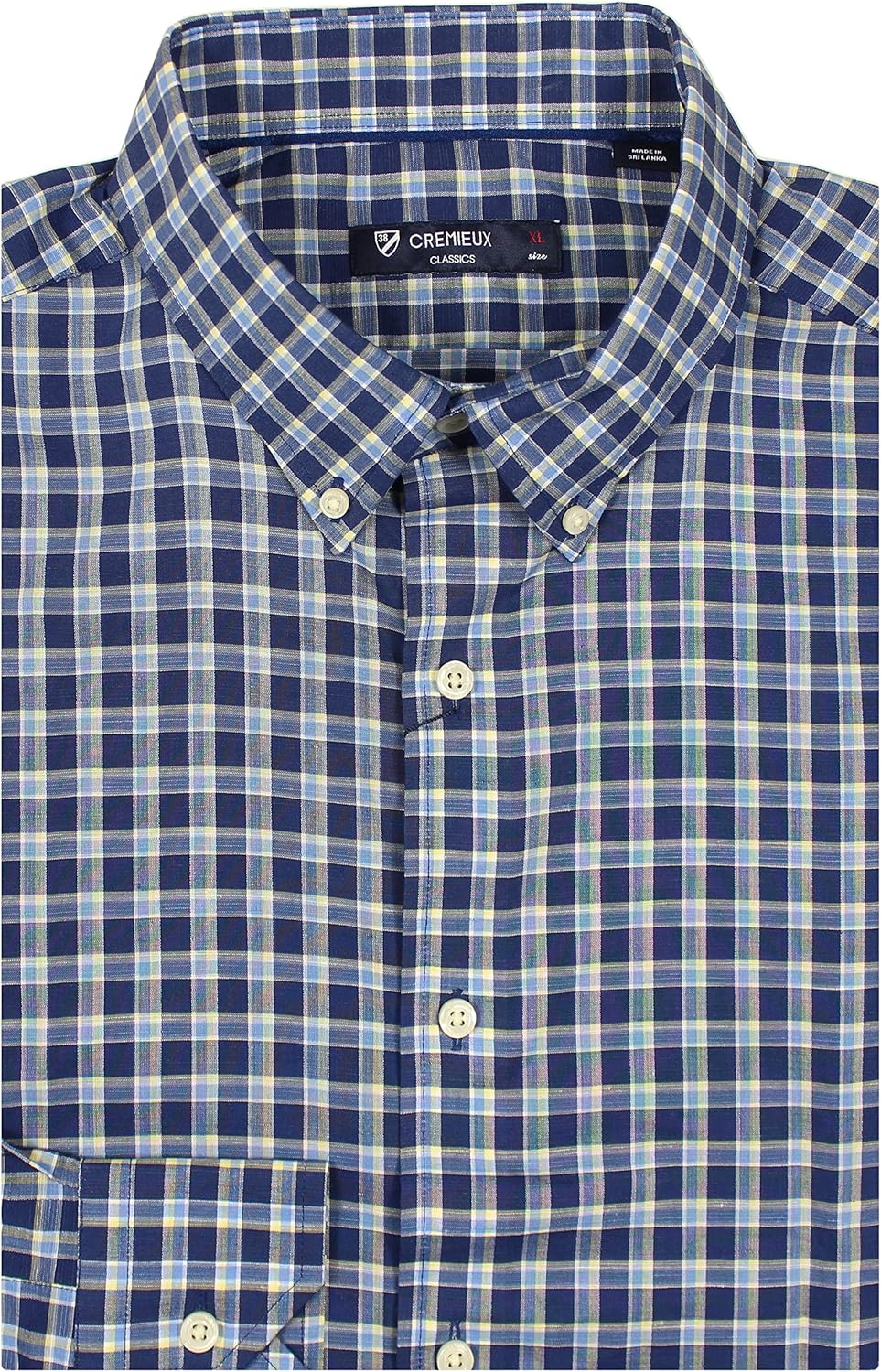 Cremieux Classics Men's Regular Fit Long Sleeve Cotton Shirt Casual Button-Down Shirt