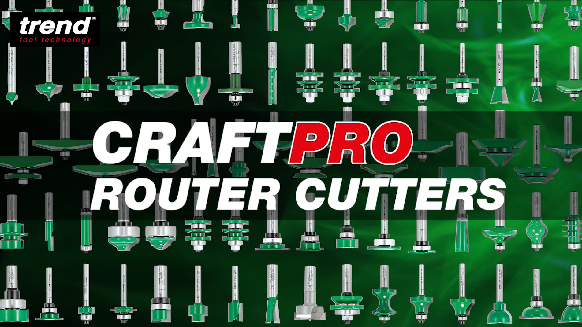 Trend CraftPro Fraisoir 2 coupes droites, queue 1/4 pouce