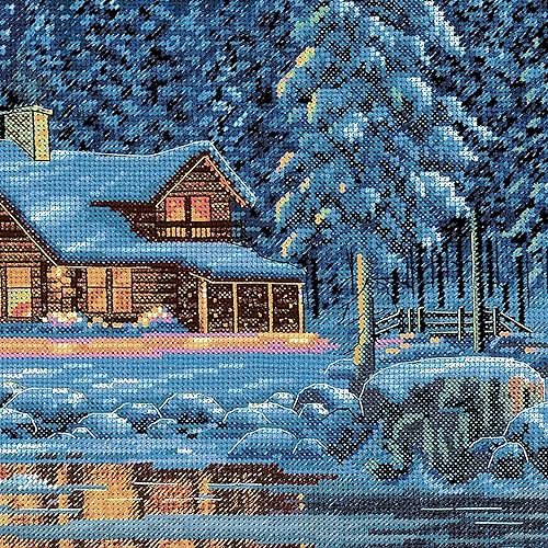 Miniatura 4 de Tapiz de Navidad Dimensions Needlecrafts de punto de cruz, de 16 x 12 pulgadas