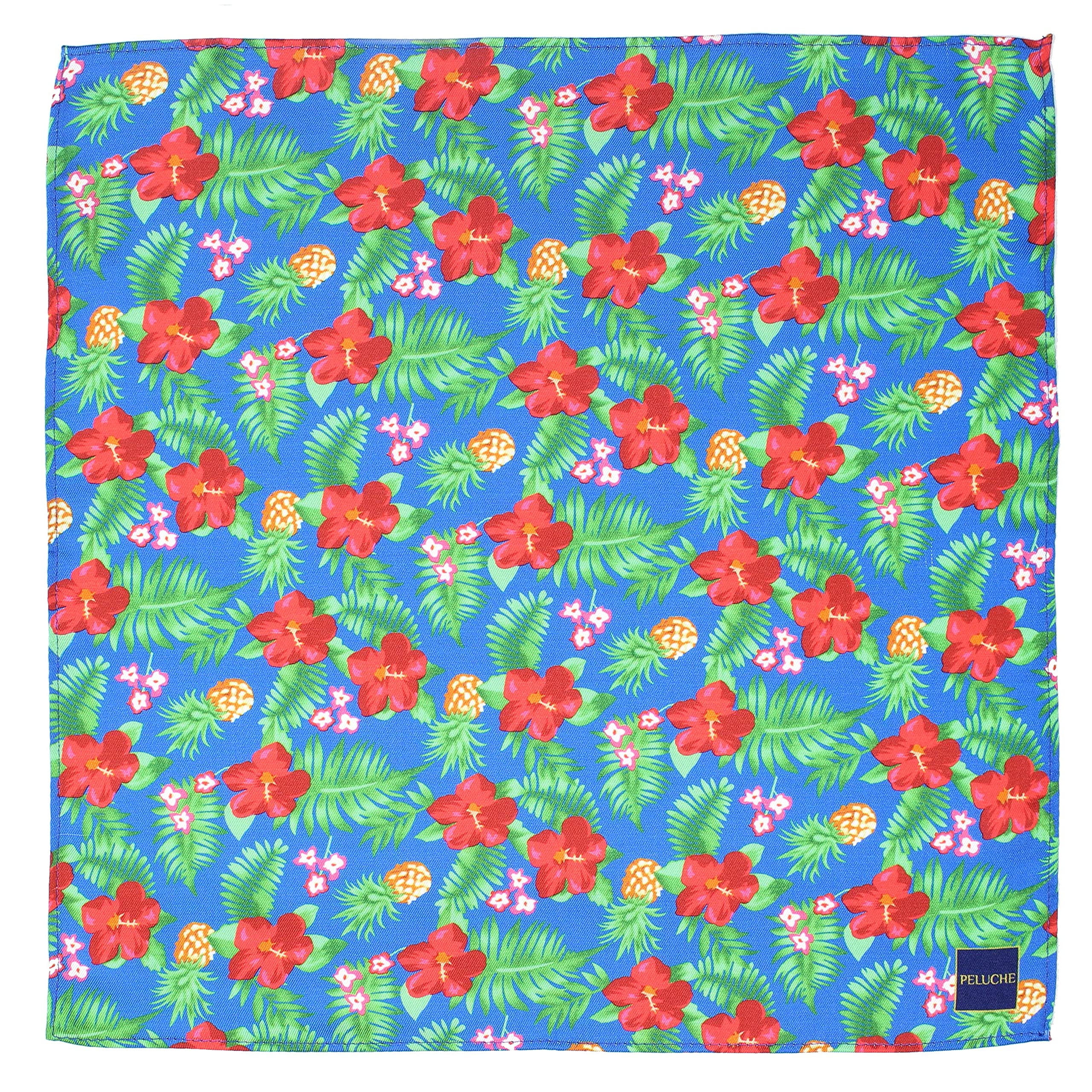 Floral And Leafy Designed Pocket Square For Men-image-31