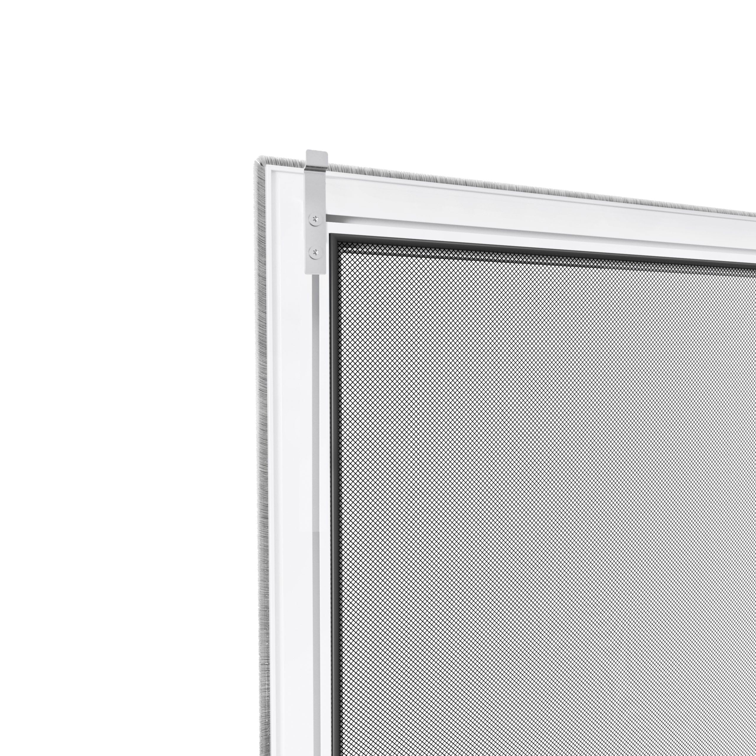 Fliegengitter nach Maß für Fenster – Insektenschutz Spannrahmen, vormontiert, ohne Bohren, maßgefertigt, Aluminium-Profile, Profiqualität, Made in Germany (Graualuminium, 25 x 25 cm)