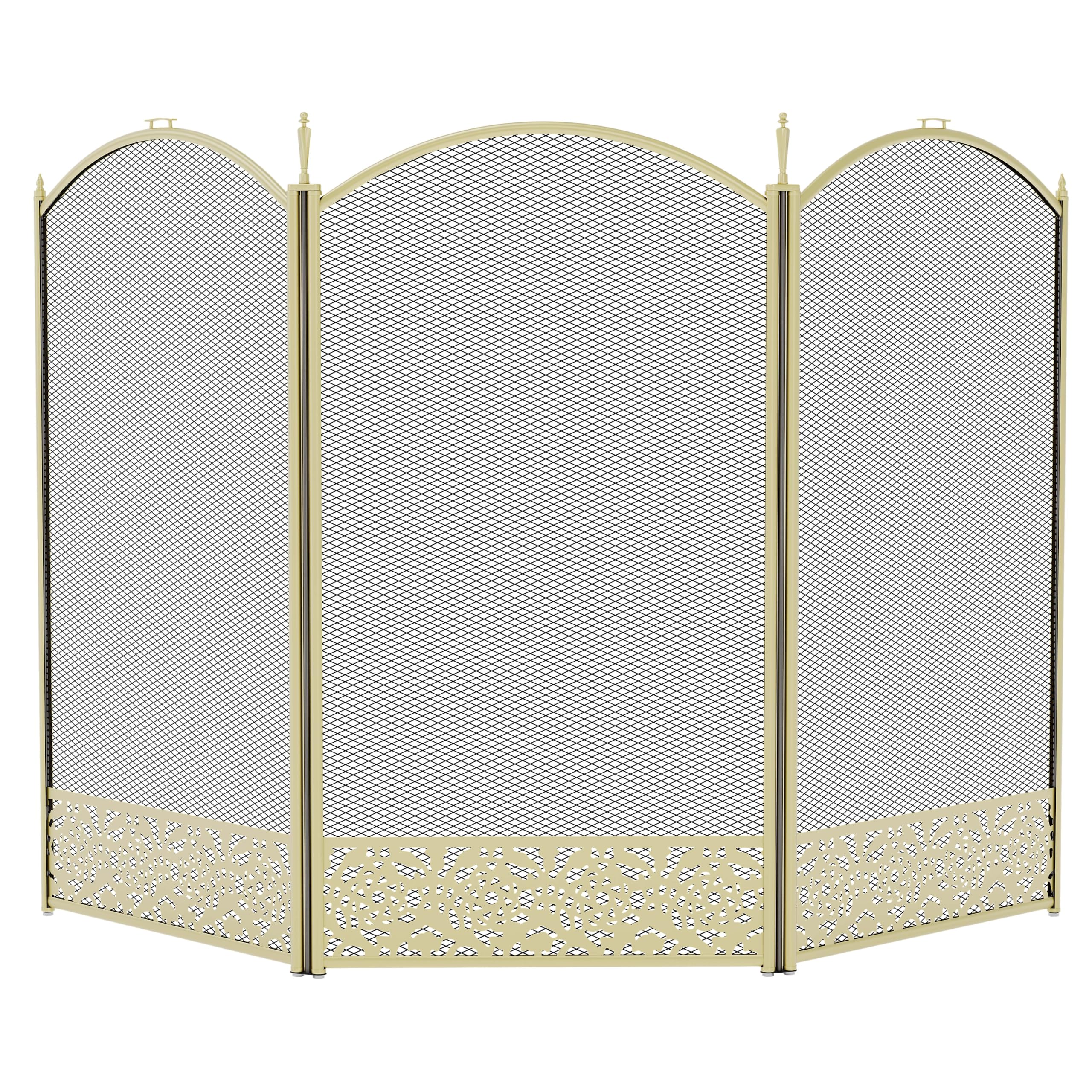 Fire Vida Fire Screen, Brass