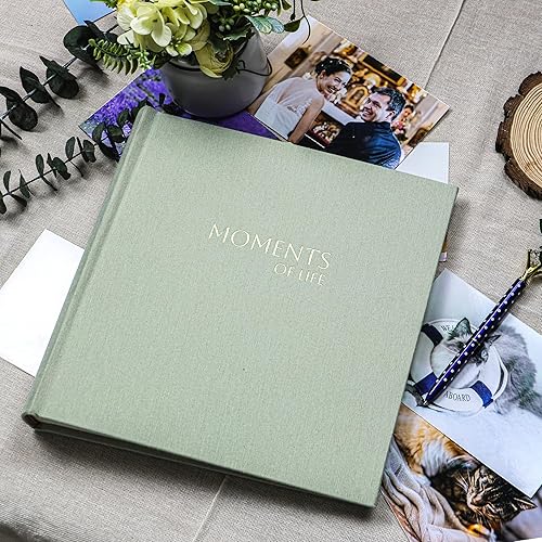 Miniatura 7 de DIY Scrapbook Album 80 pages with Writing Space for Multiple Sizes, 3x5, 4x6, 5x7, 6x8 pictures for Family, Friends, Graduation, Wedding, Acid Free