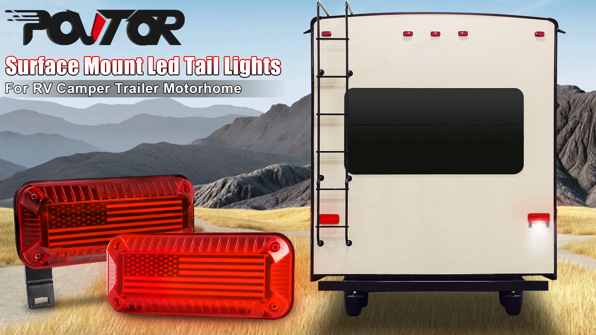 Tail Light Rv Protection Rv Tail Lights Rv Led Tail Lights LED RV Camper Trailer Stop Turn Brake ...
