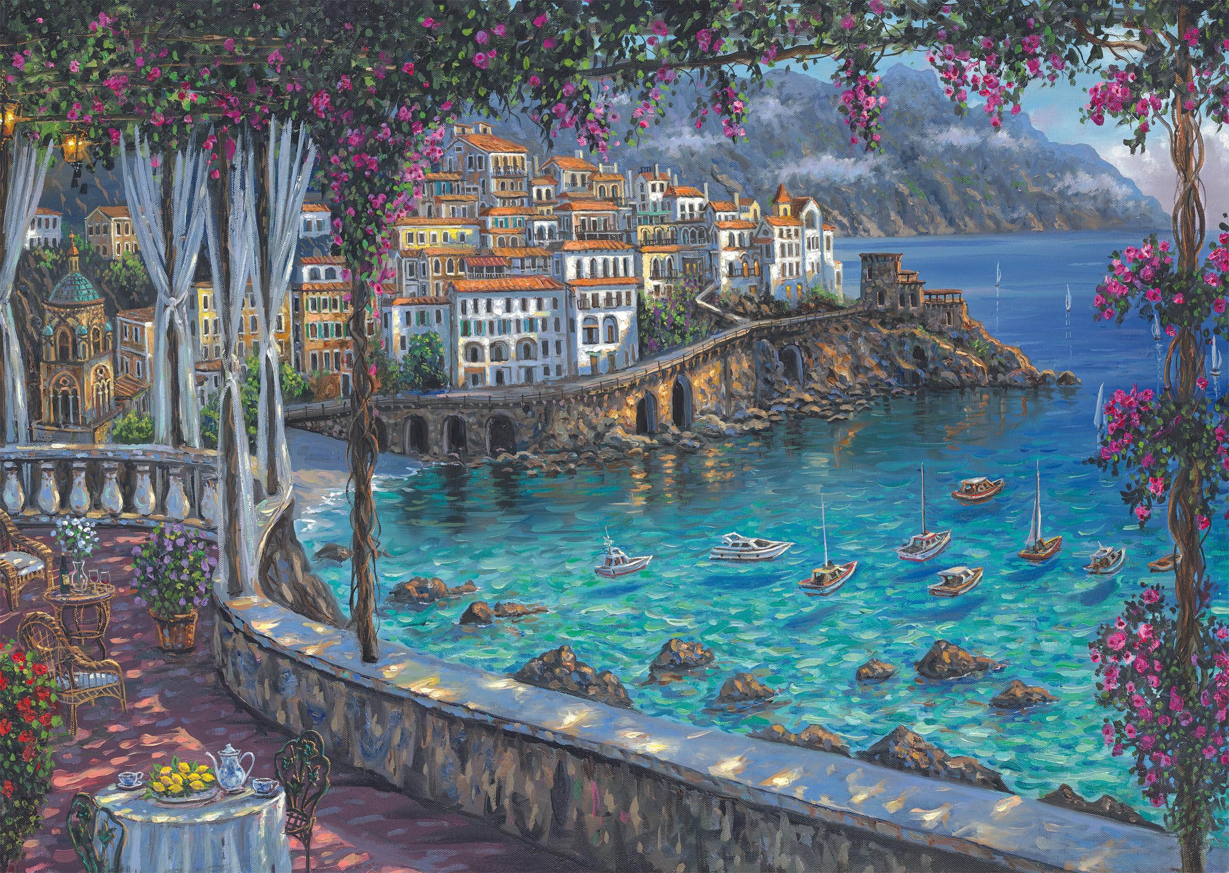 Schmidt Spiele 58646 Amalfi Coast, Robert Finale, 1000 Piece Puzzle