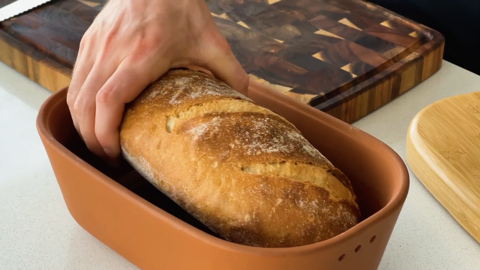 Amazon.com | Steinzeit Bread Box Made from Breathable Terracotta